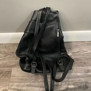 Bags | Brand New Oxone Paris Black Leather Backpack | Poshmark display picture 1